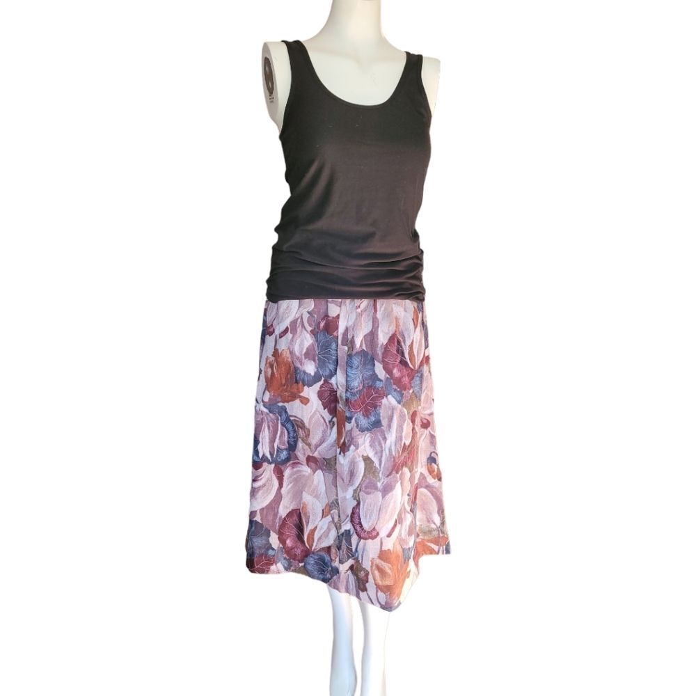 Vintage Floral A-line skirt 29W - Picture 2 of 9